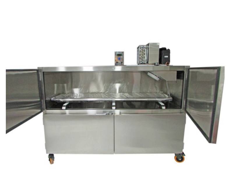 Nevera de preservación de dos cuerpos horizontal