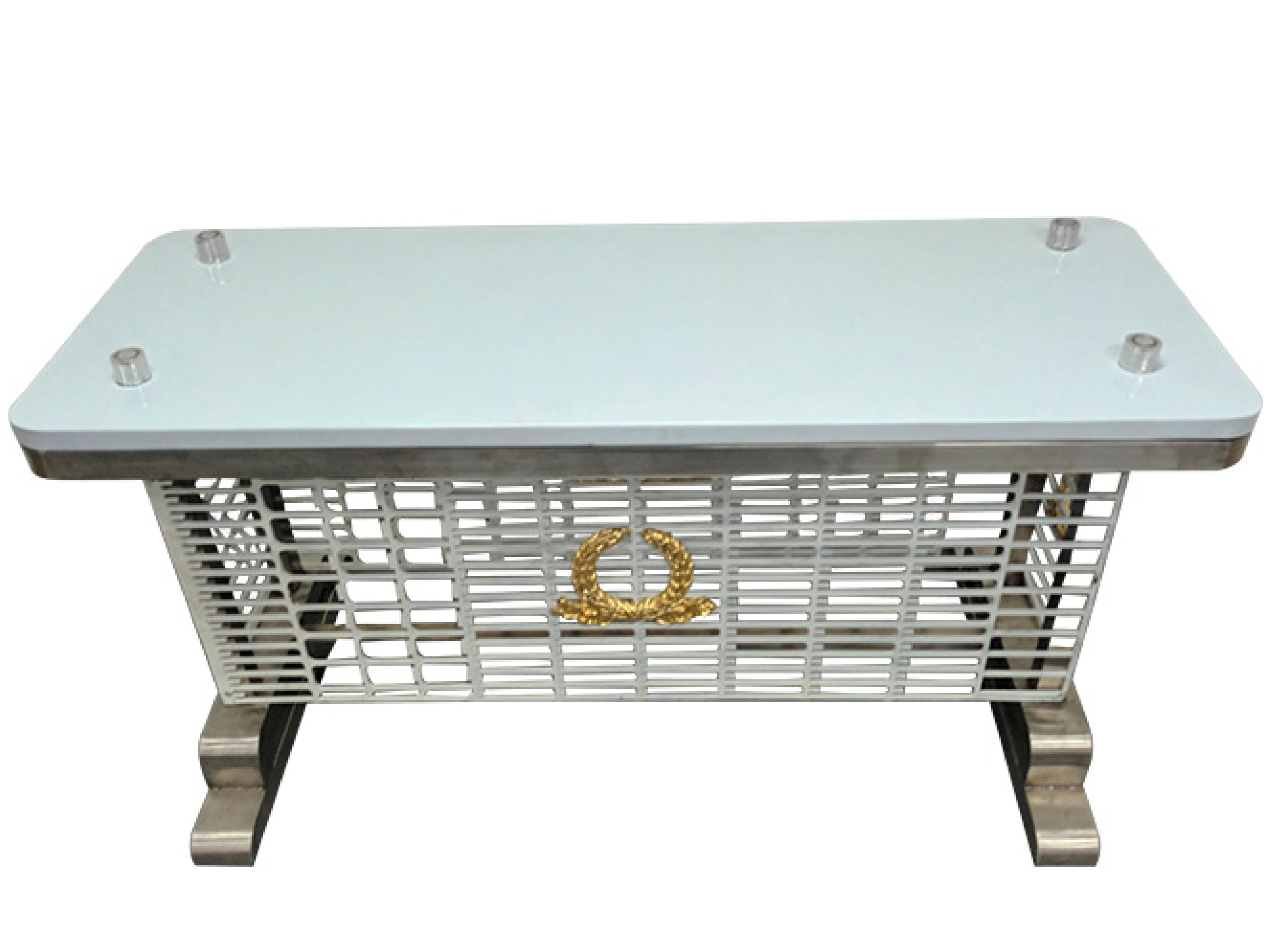 Catafalco en acero inoxidable con luces led blanco