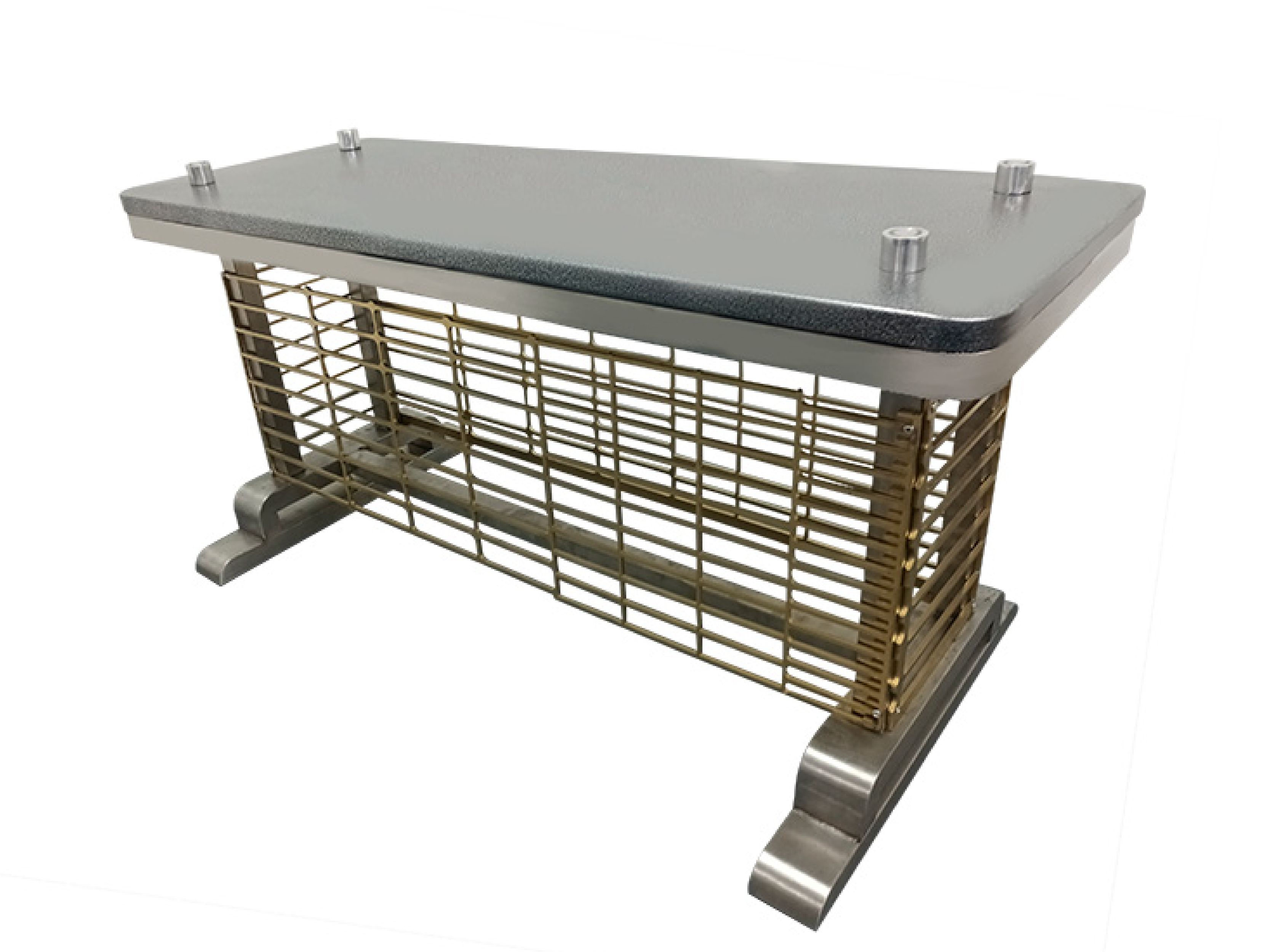 Catafalco en acero inoxidable con luces led